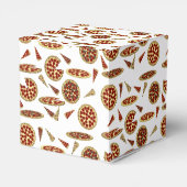 Pizza Lover's Pattern Bedankdoosjes (Achterkant)