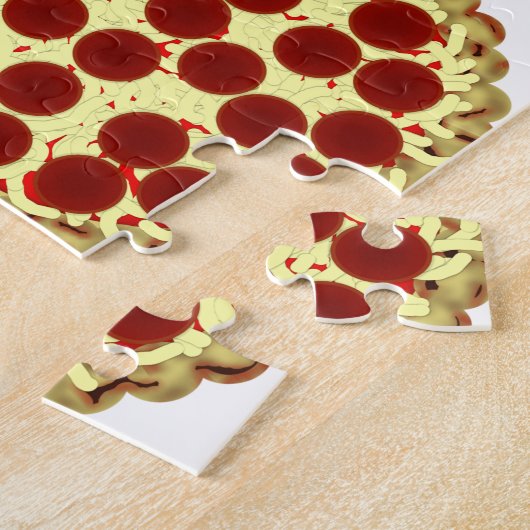 Pizza Lover's Pattern Legpuzzel (Zijkant)