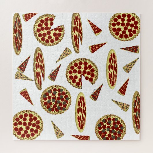 Pizza Lover's Pattern Legpuzzel (Horizontaal)