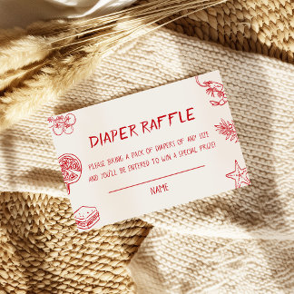 Pizza Luier Raffle Informatiekaartje