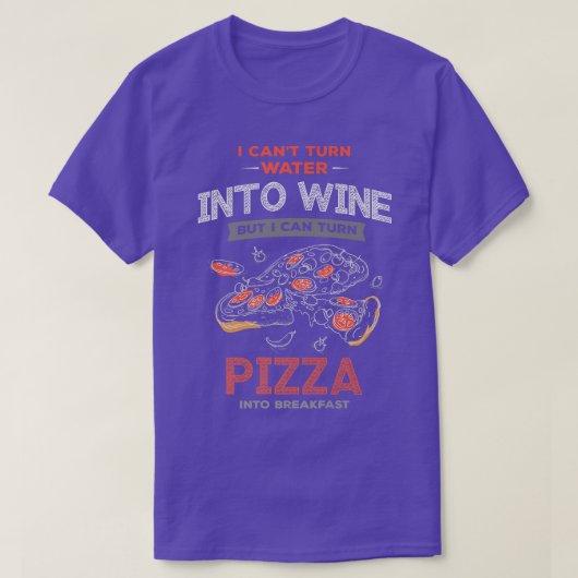 Pizza lup en pizza fitness zijn altijd t-shirt (Design voorkant)