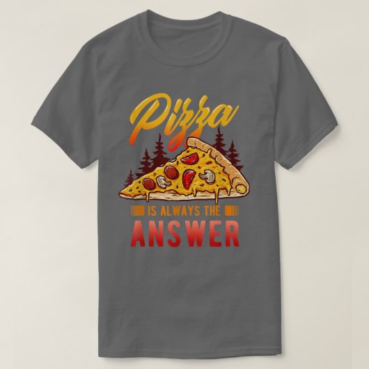 Pizza lup en pizza fitness zijn altijd t-shirt (Design voorkant)