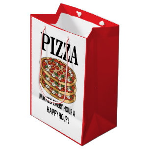 Pizza Maakt Elk Uur Een Gelukkig Uur Pizza Medium Cadeauzakje