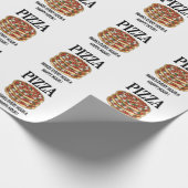 Pizza maakt elk uur een happy hour pizza cadeaupapier (Hoek)