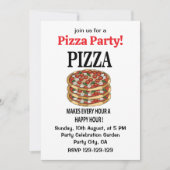 Pizza maakt elk uur een happy hour pizza kaart (Voorkant)