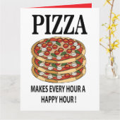 Pizza maakt elk uur een happy hour pizza kaart (Gele Bloem)
