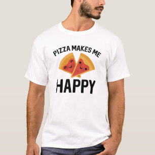 Pizza maakt me gelukkig t-shirt