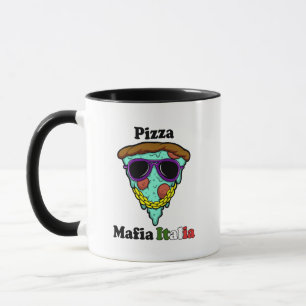 Pizza Mafia Italia – Grappige Gangster Pizzapunt Mok