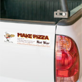 pizza maken bumpersticker (Op Truck)
