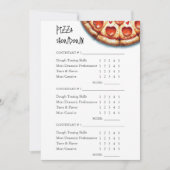 Pizza maken Contest Scorecard afdrukbaar Kaart (Voorkant)