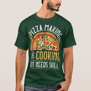 Pizza maken grappige pizza bakker t-shirt