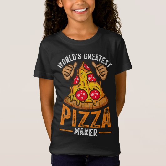 Pizza Maker Baker World's grootste Pizza Maker T-shirt (Voorkant)