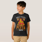 Pizza Maker Baker World's grootste Pizza Maker T-shirt (Voorkant volledig)