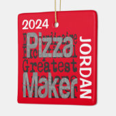Pizza Maker Extraordinaire CUSTOM Keramisch Ornament (Links)