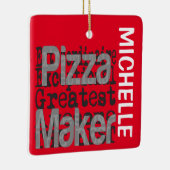 Pizza Maker Extraordinaire CUSTOM Keramisch Ornament (Rechts)
