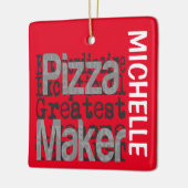 Pizza Maker Extraordinaire CUSTOM Keramisch Ornament (Links)