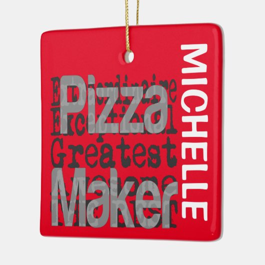Pizza Maker Extraordinaire CUSTOM Keramisch Ornament (Links)