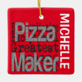 Pizza Maker Extraordinaire CUSTOM Keramisch Ornament (Voorkant)