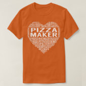 Pizza Maker Hart T-shirt (Design voorkant)