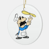 PIZZA MAKER KERAMISCH ORNAMENT (Links)