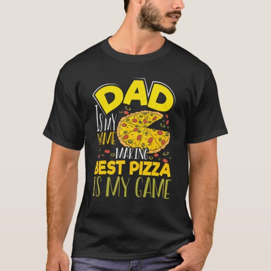 Pizza Maker papa is mijn naam die mijn beste Pizza T-shirt (Voorkant)