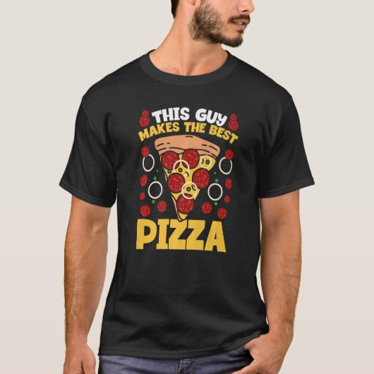 Pizza Maker Pizza party deze man maakt de beste Pi T-shirt (Voorkant)