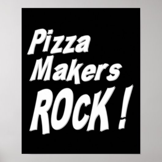 Pizza Makers Rock! Poster afdrukken (Voorkant)