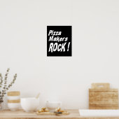 Pizza Makers Rock! Poster afdrukken (Keuken)
