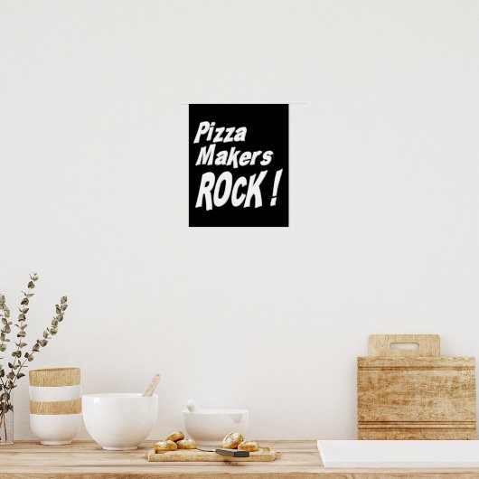 Pizza Makers Rock! Poster afdrukken (Keuken)