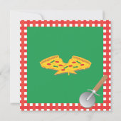 Pizza Making Birthday Party Invitation Kaart (Achterkant)
