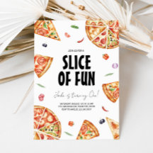 Pizza Making Birthday Party Invitation