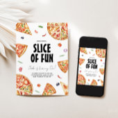 Pizza Making Birthday Party Invitation Kaart