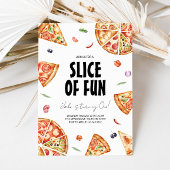 Pizza Making Birthday Party Invitation Kaart