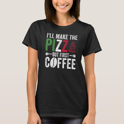 Pizza making en Pizza baker voor Pizza expert T-shirt (Voorkant)