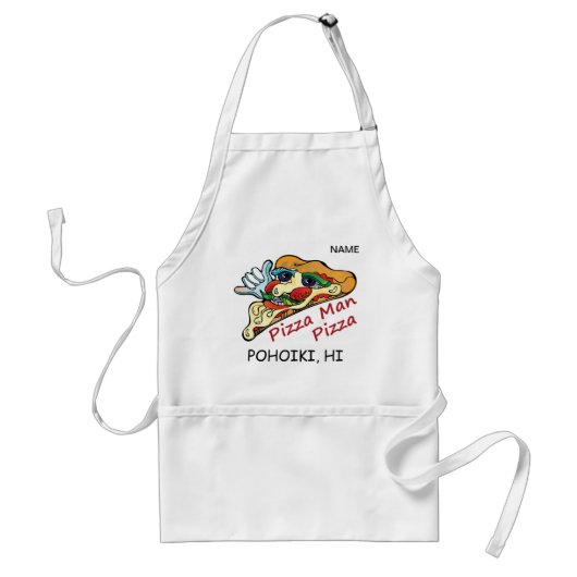 Pizza Man Apron Standaard Schort (Voorkant)