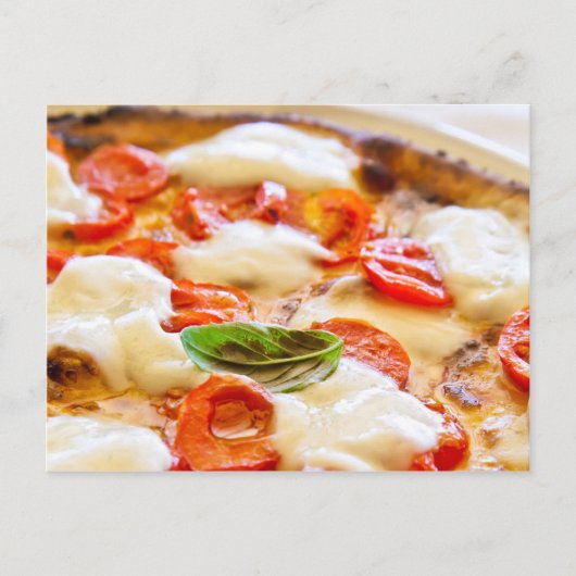 Pizza Margherita Briefkaart (Voorkant)
