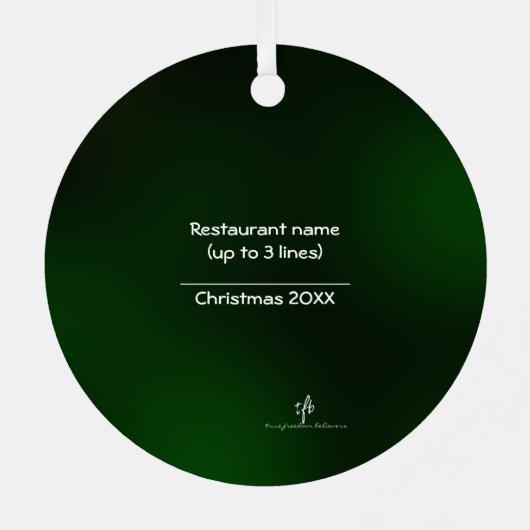 Pizza Margherita W/O ananasappelkerstronde Metalen Ornament (Achterkant)