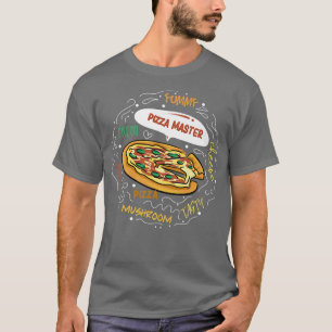 Pizza Master Italiaans voedseleet Pizza Premium 21 T-shirt