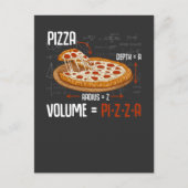 Pizza Mathematics Formula Physics Science Foodie Briefkaart (Voorkant)