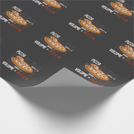 Pizza Mathematics Formula Physics Science Foodie Cadeaupapier (Hoek)