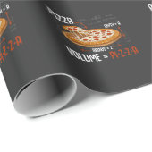 Pizza Mathematics Formula Physics Science Foodie Cadeaupapier (Rol Hoek)