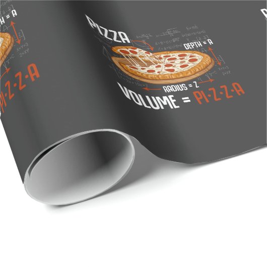 Pizza Mathematics Formula Physics Science Foodie Cadeaupapier (Rol Hoek)