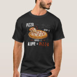 Pizza Mathematics Formula Physics Science Foodie T-shirt<br><div class="desc">Grappig wiskundige Fast Food Lover Gift. Pizza Mathematics Formula Physics Science Foodie.</div>