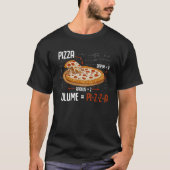 Pizza Mathematics Formula Physics Science Foodie T-shirt (Voorkant)