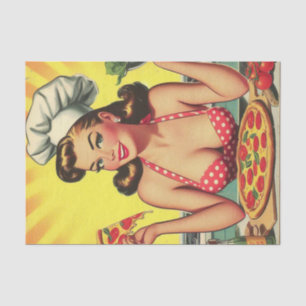  Pizza Meisje Tissuepapier