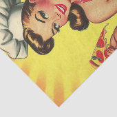 Pizza Meisje Tissuepapier (Detail)