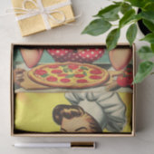 Pizza Meisje Tissuepapier (Geschenk)