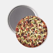 Pizza met olijven magneet (Voorkant / Achterkant)