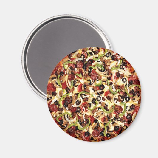 Pizza met olijven magneet (Voorkant / Achterkant)