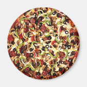 Pizza met olijven magneet (Voorkant)
